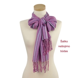 Женский шарф с кистями 0120-1